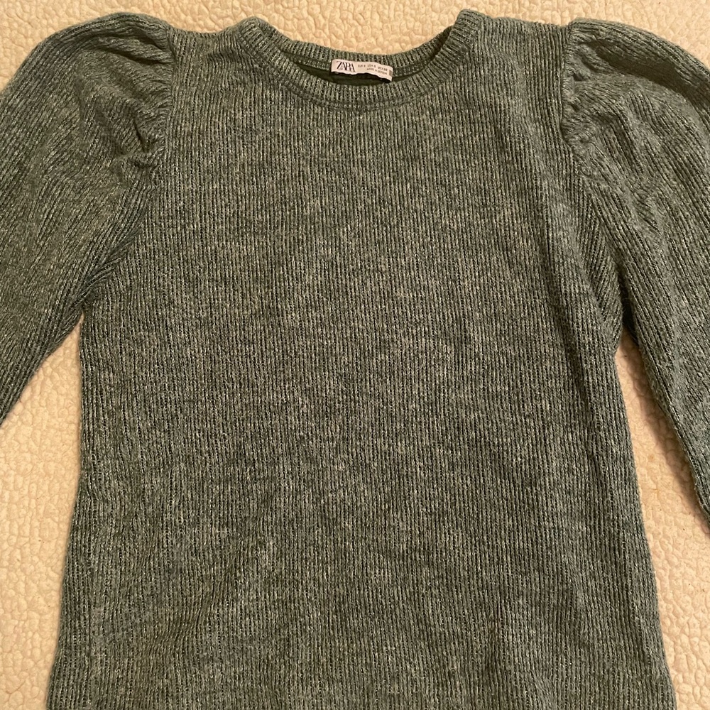 ZARA Green/blue Sweater size Small